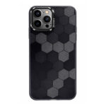 Калъф с шарка ромбоид за iPhone 16 Pro Max черен