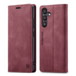 Оригинален кожен калъф за Samsung Galaxy A57 червен