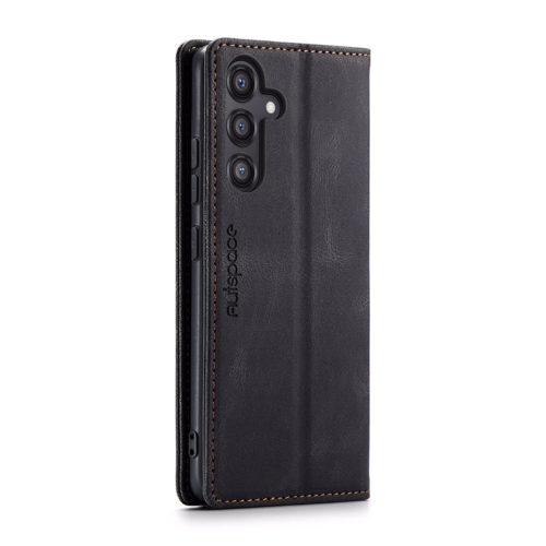 Оригинален кожен калъф за Samsung Galaxy A57 черен 14