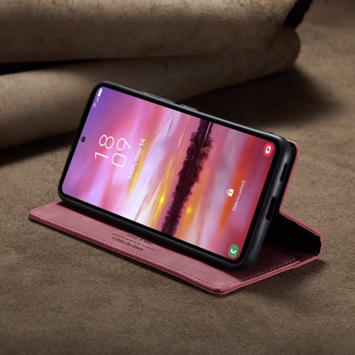 Оригинален кожен калъф за Xiaomi Redmi Note 13 червен 23