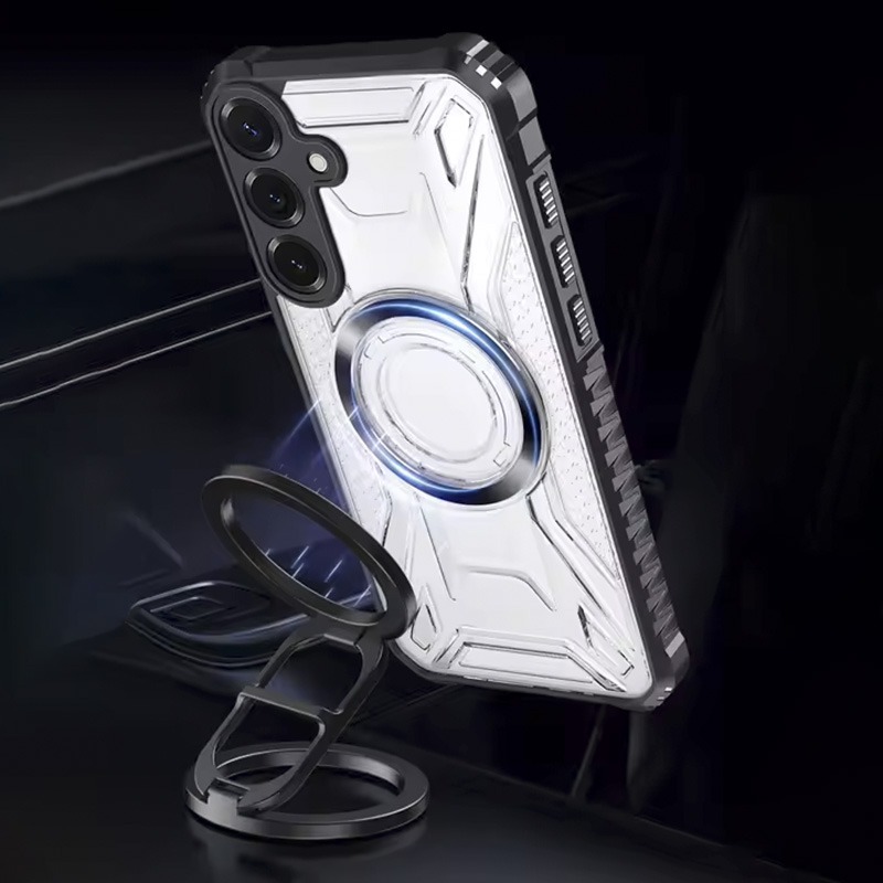 Удароустойчив прозрачен калъф за Samsung Galaxy A55 магнитно закрепване