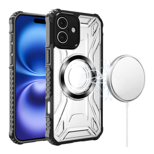 Удароустойчив прозрачен калъф за iPhone 17