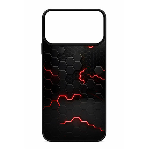 Калъф с шарка мрежа за iPhone 17 Pro Max червен