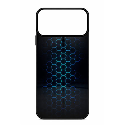 Калъф с шарка мрежа за iPhone 17 Pro син