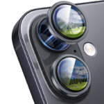 Стъклен протектор за камерата на iPhone 15 черен