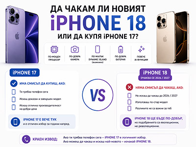 Да чакам ли новият iPhone 18 или да купя iPhone 17 400px
