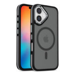 Луксозен магнитен калъф за iPhone 16 черен