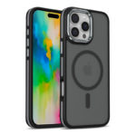 Луксозен магнитен калъф за iPhone 16 Pro черен