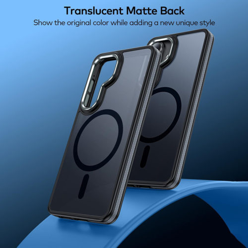 Луксозен магнитен калъф за Samsung Galaxy S26 черен матов