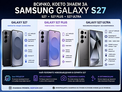 Всичко, което знаем за Samsung Galaxy S27