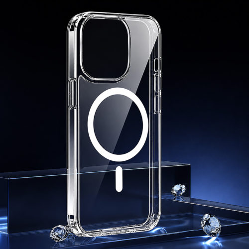 Прозрачен твърд калъф за iPhone бял