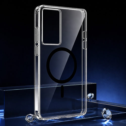 Прозрачен твърд калъф за Samsung S Ultra серия черен
