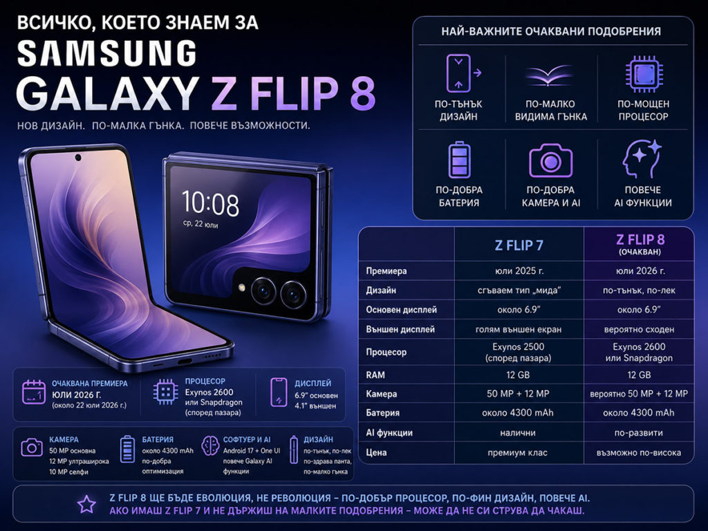 Всичко, което знаем за Samsung Galaxy Z Flip 8