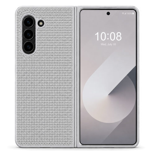 Калъф с камъни за Samsung Z Fold 6 сив