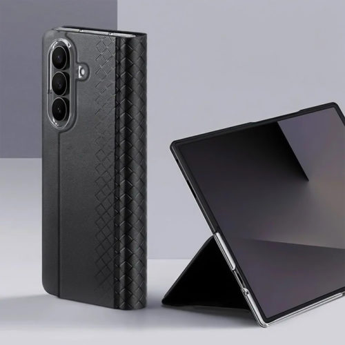 Луксозен кожен калъф за Samsung Galaxy Z Fold8 Ultra отворен