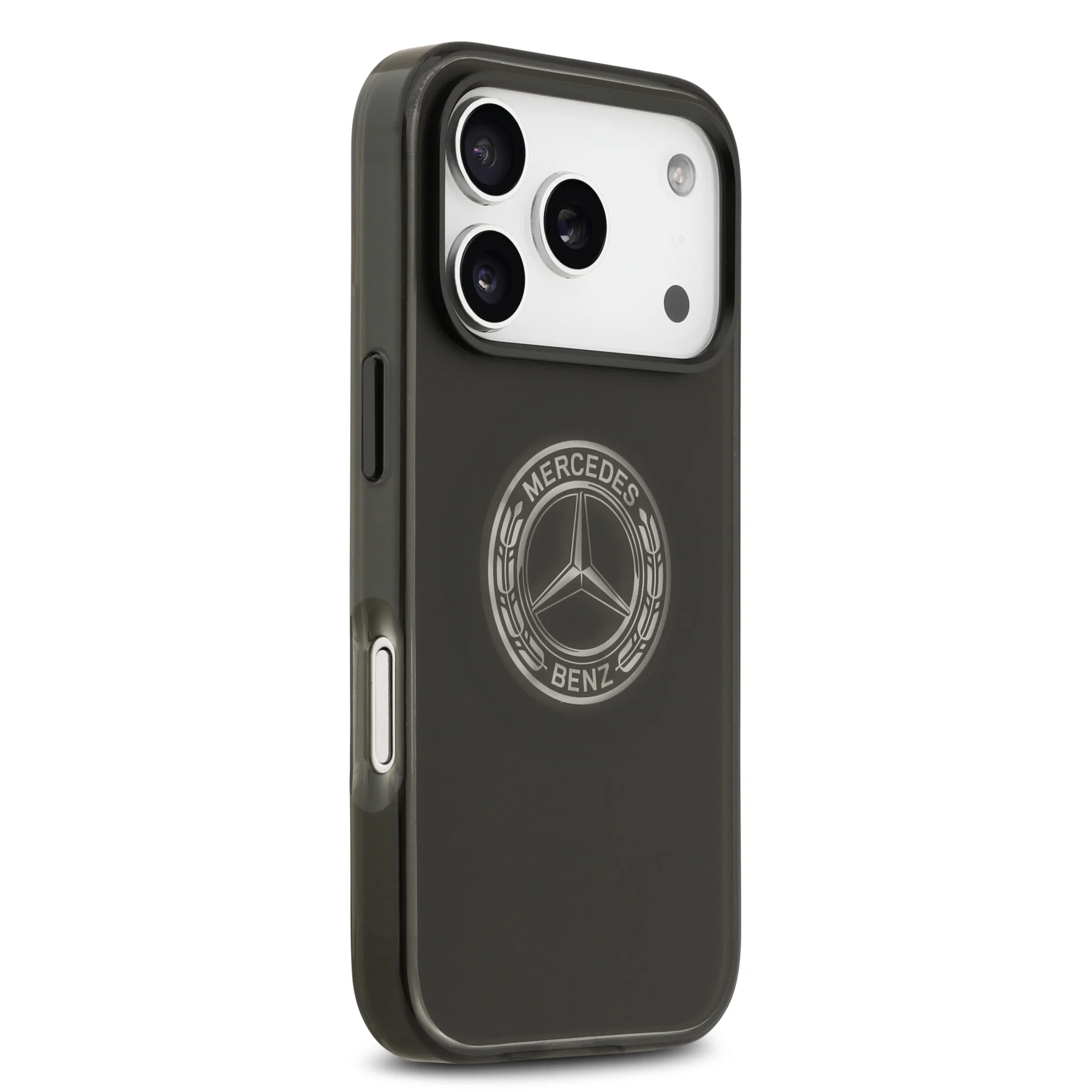 0091 MB HC MAGSAFE PC/TPU FROSTED W/ VINTAGE LOGO BLACK IPHONE 17 PRO