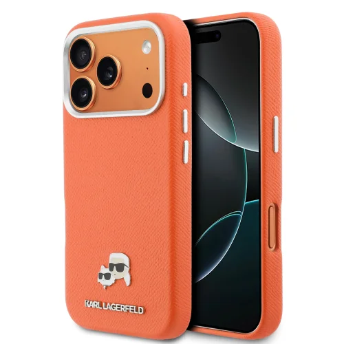 0136 KARL HC MAGSAFE PU FW W/ K&C HEAD PIN ORANGE IP17 PRO