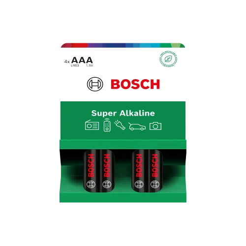 0148 Батерии Bosch Super Alkaline AAA 4-blister