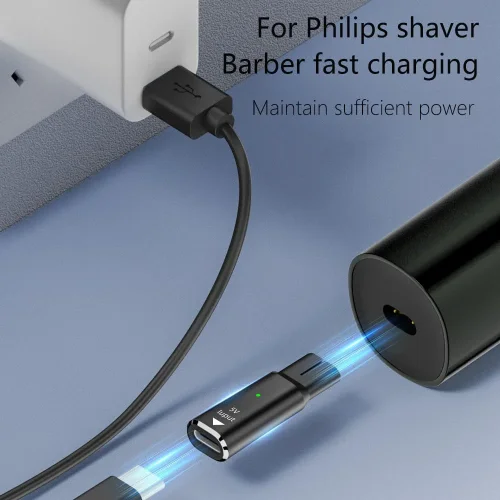 0203 Преходник Type-C към заряден конектор за тримери Philips