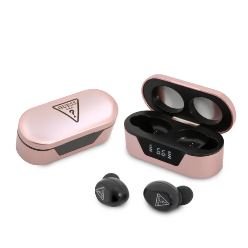 0879 GUESS TWS DIGITAL BT5 TRIANGLE LOGO PINK