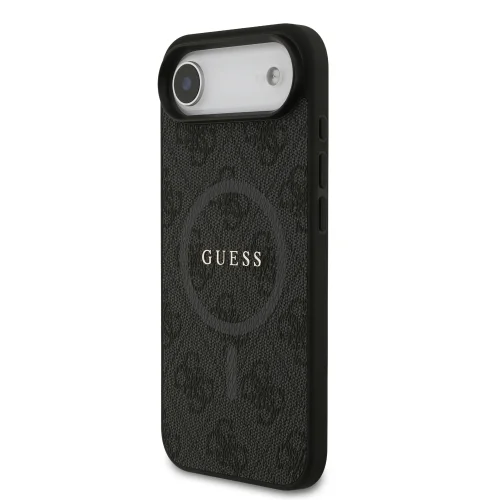 0973 GUESS HC MAGSAFE PU 4G RING CLASSIC LOGO BLACK IP17 AIR