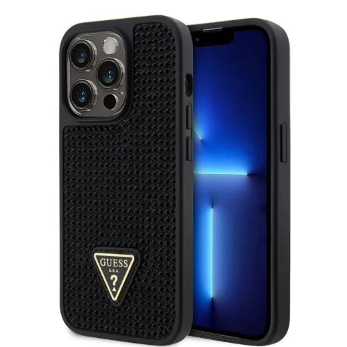 1049 Guess Galaxy S24 Plus Back cover case – Rhinestone Triangle – Black