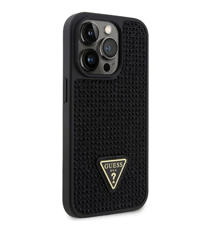 1049 Guess Galaxy S24 Plus Back cover case – Rhinestone Triangle – Black
