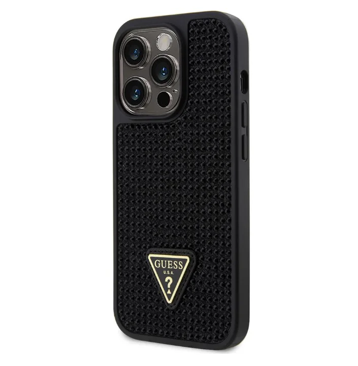 1049 Guess Galaxy S24 Plus Back cover case – Rhinestone Triangle – Black