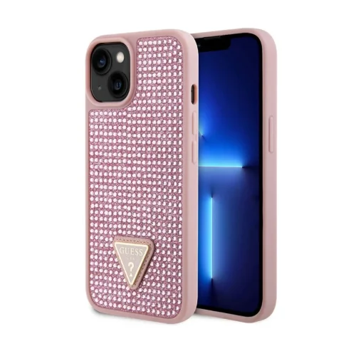 1070 Guess Galaxy S24 Plus Back cover case – Rhinestone Triangle – Pink