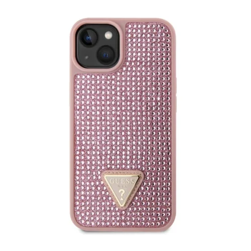 1070 Guess Galaxy S24 Plus Back cover case – Rhinestone Triangle – Pink