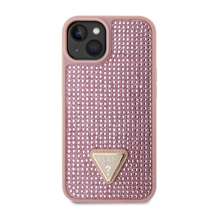 1070 Guess Galaxy S24 Plus Back cover case – Rhinestone Triangle – Pink