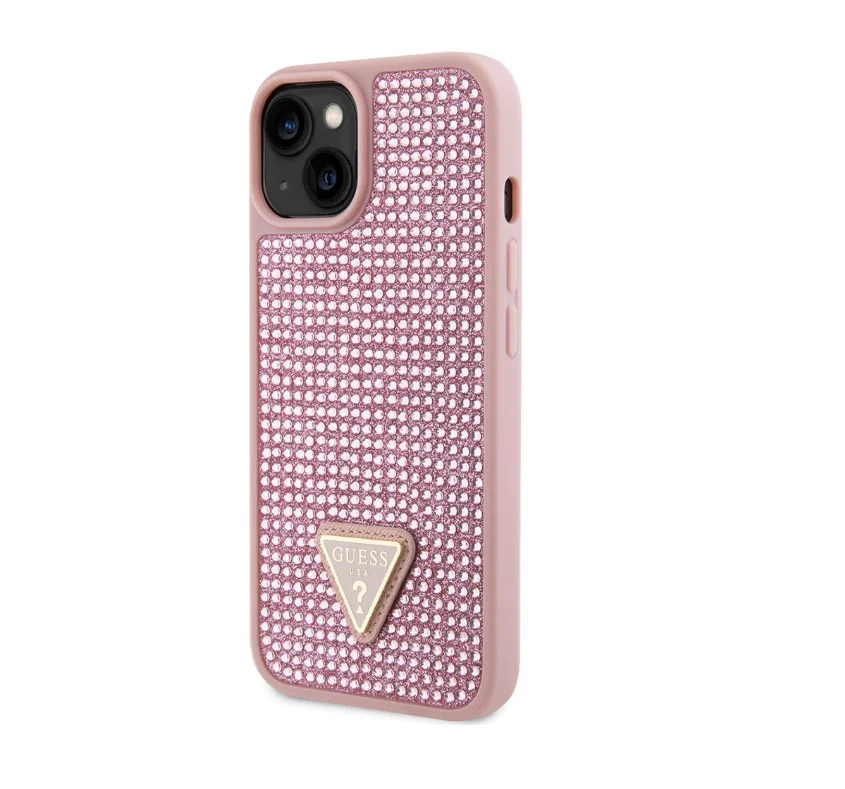 1070 Guess Galaxy S24 Plus Back cover case – Rhinestone Triangle – Pink