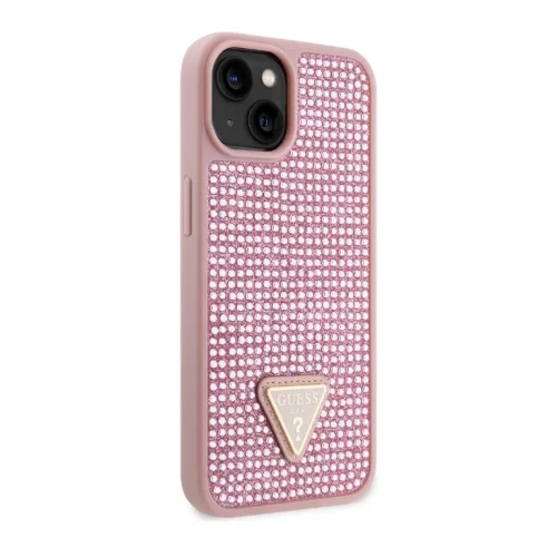 1070 Guess Galaxy S24 Plus Back cover case – Rhinestone Triangle – Pink