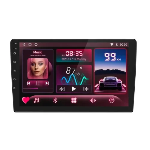 10S-8227 10″ Автомобилен мултимедиен плейър ANDROID 1 DIN 10S-8227, 4GB + 64GB, IPS, Wireless CarPlay, Android Auto, AHD камера, WiFi, GPS
