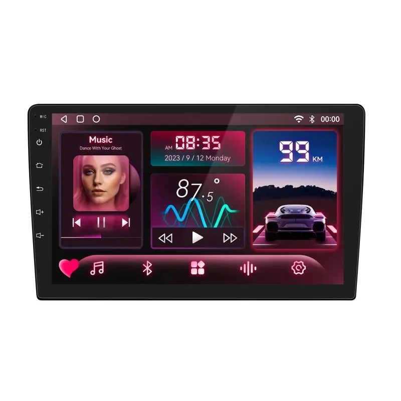 10S-8227 10″ Автомобилен мултимедиен плейър ANDROID 1 DIN 10S-8227, 4GB + 64GB, IPS, Wireless CarPlay, Android Auto, AHD камера, WiFi, GPS