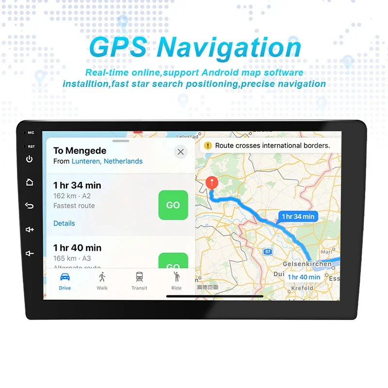 10S-8227 10″ Автомобилен мултимедиен плейър ANDROID 1 DIN 10S-8227, 4GB + 64GB, IPS, Wireless CarPlay, Android Auto, AHD камера, WiFi, GPS