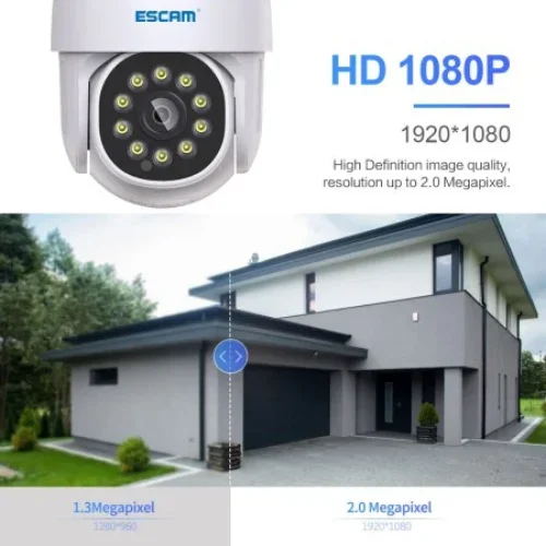 1120S ESCAM ( APP:YI IoT ) 1080P WiFi IP Camera Infrared Външна охранителна камера