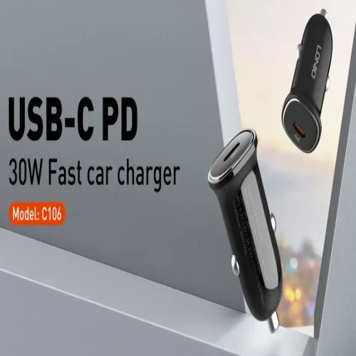 12V 2в1 C106 30W LDNIO Fast с 1изх. USB-C – Type-C към Lightning
