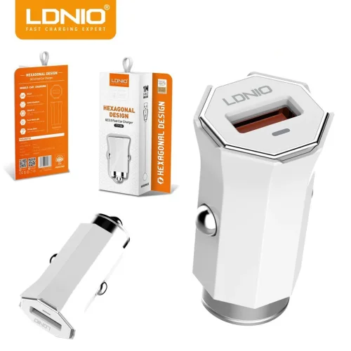 12V 2в1 C313Q 3.0 LDNIO Fast 18W – USB към Lightning
