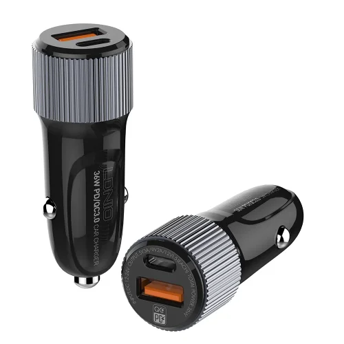 12V 2в1 C510Q 3.0 LDNIO Fast с 2 изхода USB-C + USB 36W – Type-C към Lightning