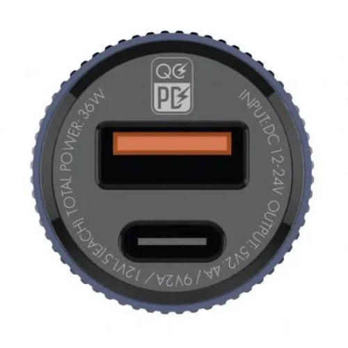 12V 2в1 C510Q 3.0 LDNIO Fast с 2 изхода USB-C + USB 36W – Type-C към Lightning