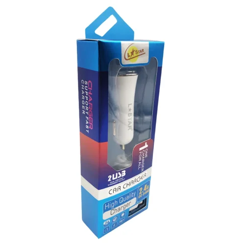 12V CC-3400 iPhone L✮STAR Зарядно за кола 2.4А с двойно USB