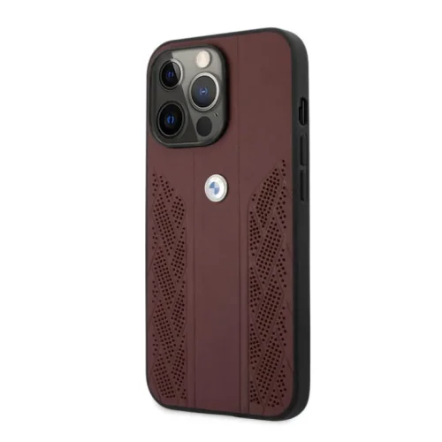 1870 BMW Hardcase iPhone 13 Pro – Perforated Curve – Red