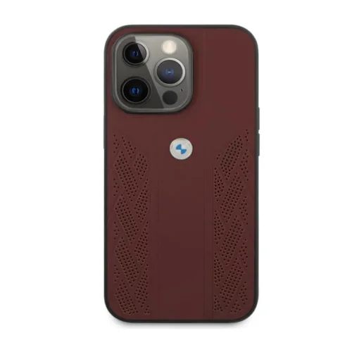 1870 BMW Hardcase iPhone 13 Pro – Perforated Curve – Red