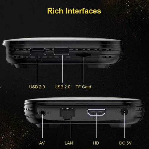 2024 HK1 RBOX H8S TV 4K HDR ULTRA HD android 13.0 TV Stick 4GB + 32GB 2.4/5G Wifi 100M-LAN порт Netflix Youtube Media Player