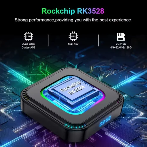 2024 HK1 RBOX K8 RGB TV 4K HDR ULTRA HD android 13.0 TV Stick 4GB + 64GB 2.4/5G Wifi 100M-LAN порт Netflix Youtube Media Player
