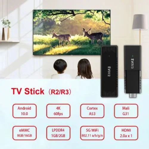 2024 TV3 TV 8k android 13.0 инфрачервено дистанционно управление TV Stick 2GB 16GB 2.4G Wifi 100M-LAN порт Netflix Youtube Media Player