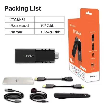 2024 TV3 TV 8k android 13.0 инфрачервено дистанционно управление TV Stick 2GB 16GB 2.4G Wifi 100M-LAN порт Netflix Youtube Media Player