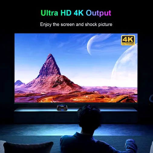 2025 HK1 RBOX K8S RGB TV 4K HDR ULTRA HD android 13.0 TV Stick 4GB + 64GB 2.4/5G Wifi 100M-LAN порт Netflix Youtube Media Player