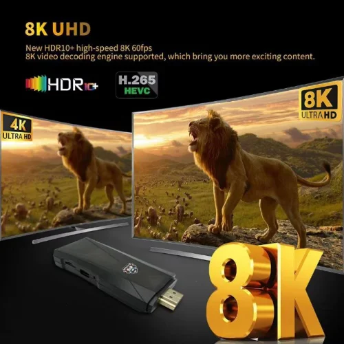 2025 R9 TV 8K VIVIV HDR android 14.0 TV Stick 2GB + 16GB 2.4/5G Wifi 100M-LAN порт Netflix Youtube Media Player